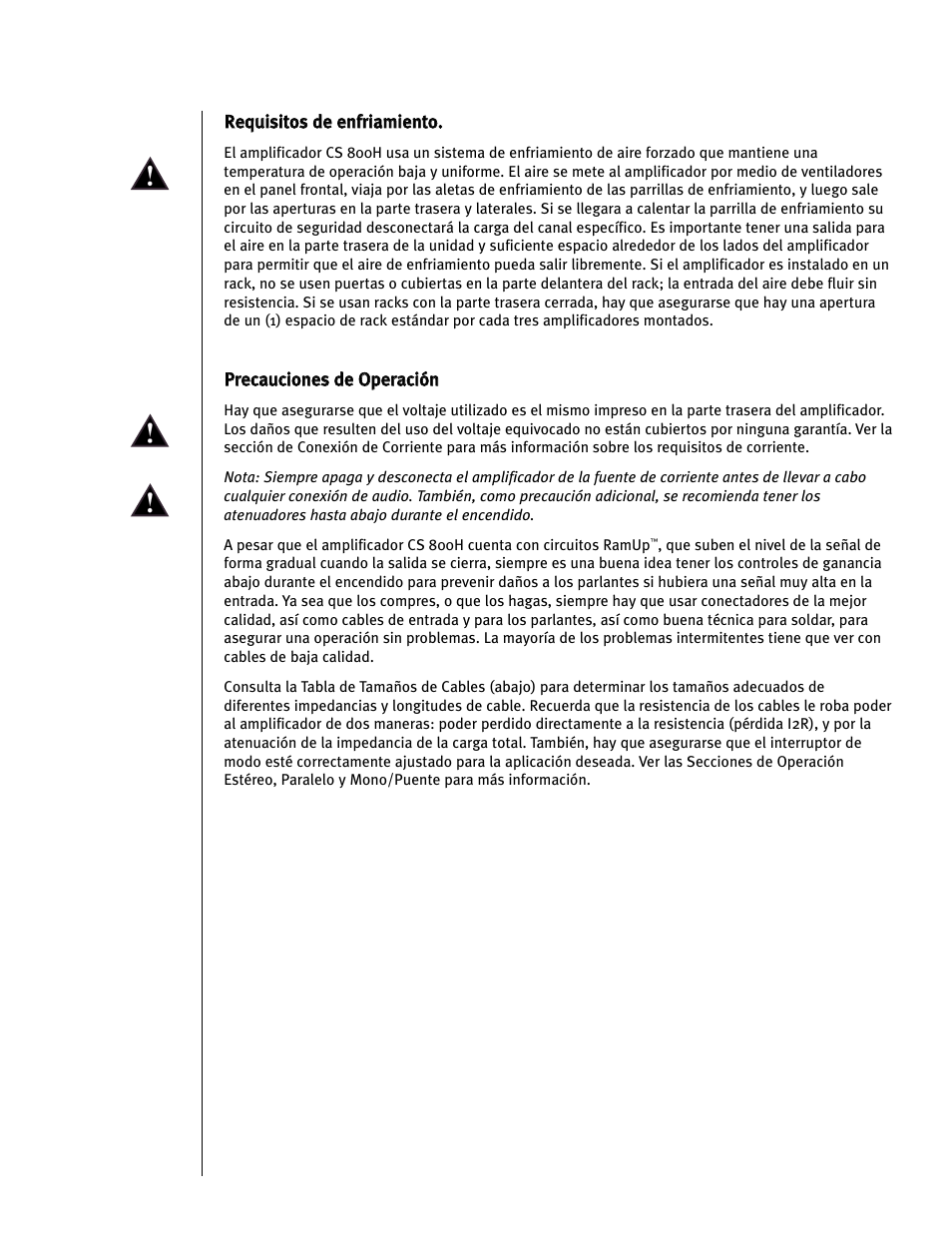 Peavey CS 800H User Manual | Page 33 / 60