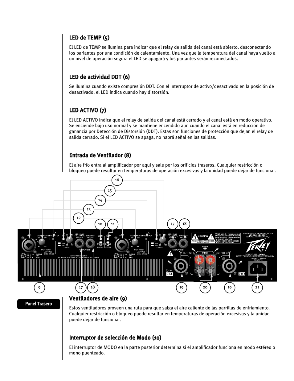 Peavey CS 800H User Manual | Page 37 / 60