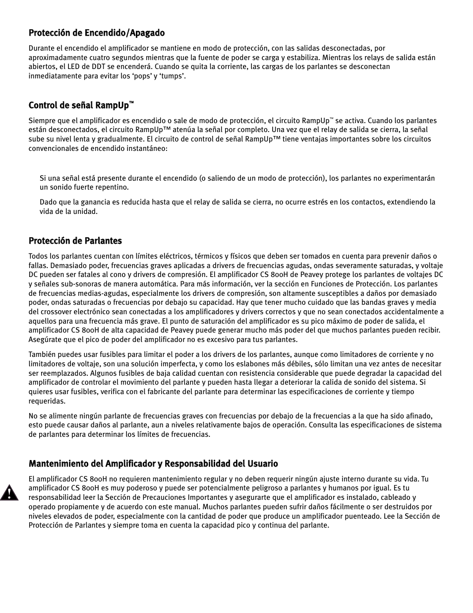 Peavey CS 800H User Manual | Page 41 / 60