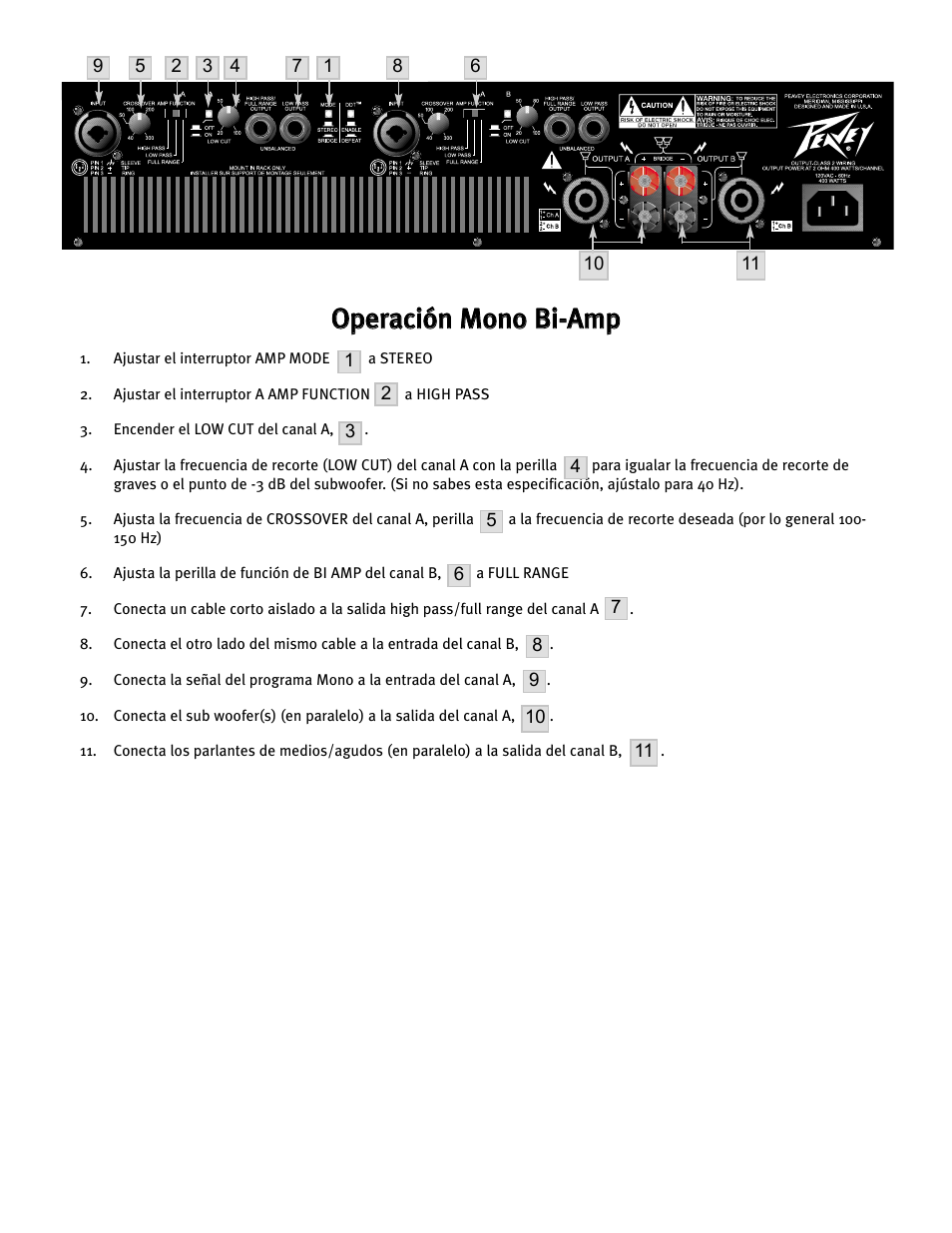 Peavey CS 800H User Manual | Page 44 / 60