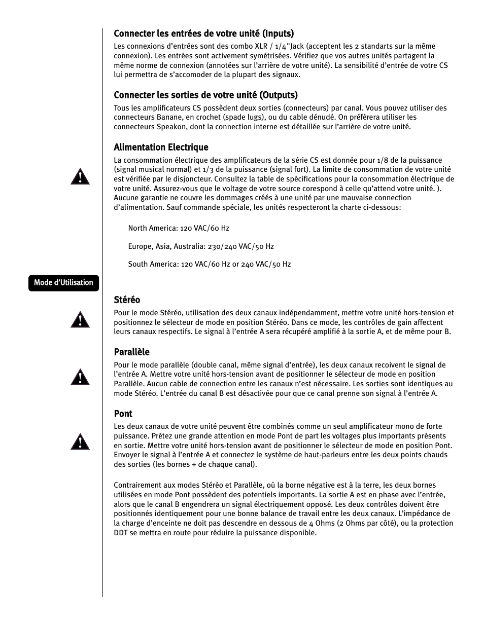 Peavey CS 800H User Manual | Page 48 / 60