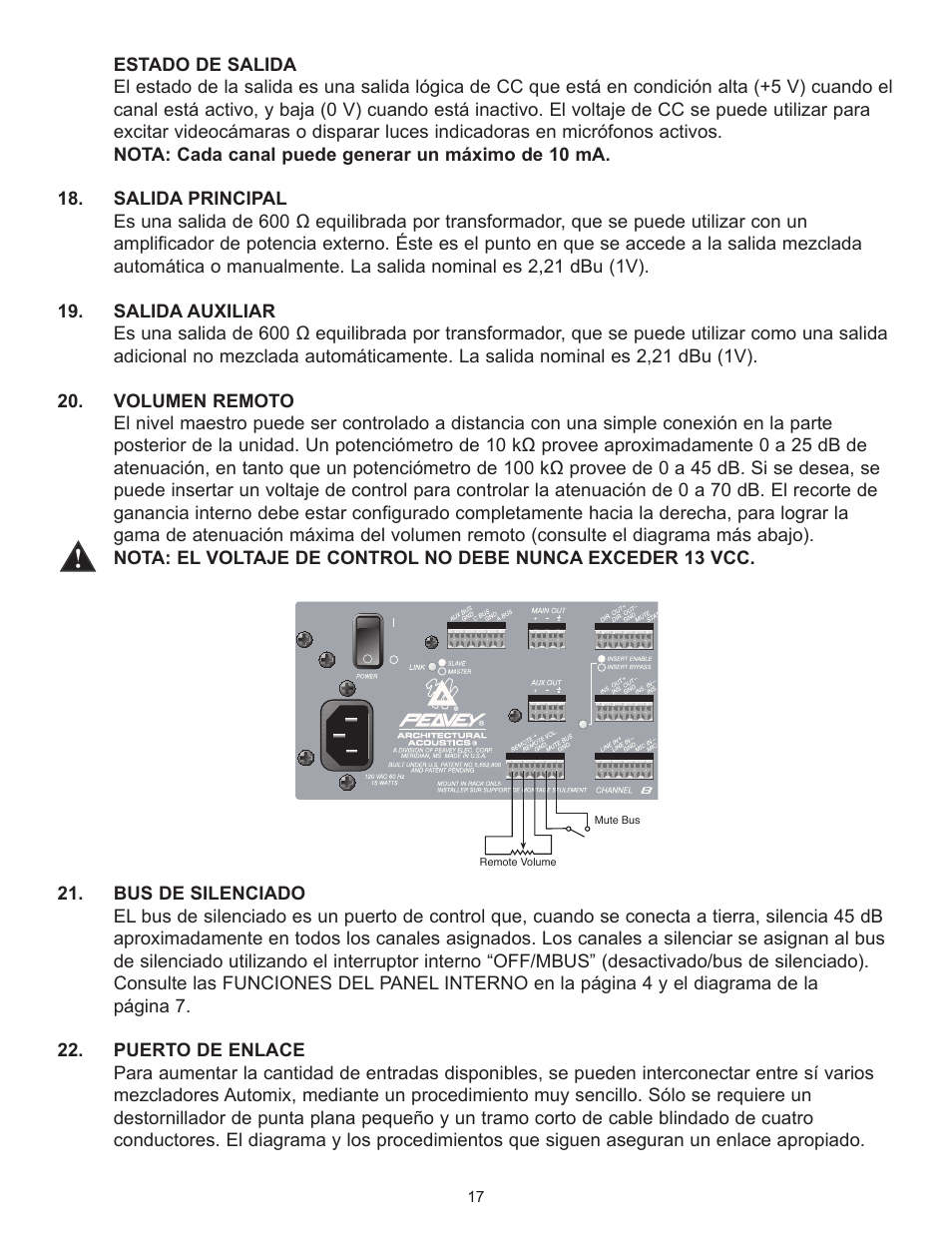 Peavey Automix2 User Manual | Page 17 / 32