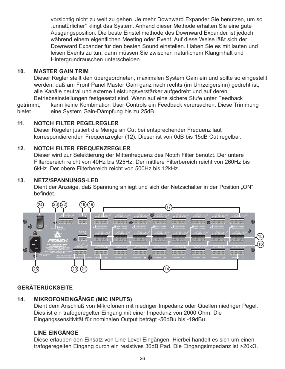Peavey Automix2 User Manual | Page 26 / 32