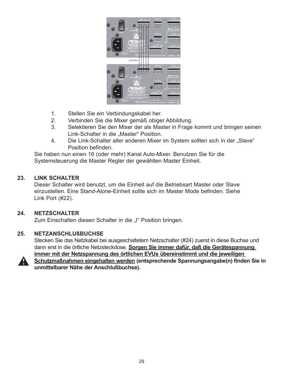 Peavey Automix2 User Manual | Page 29 / 32