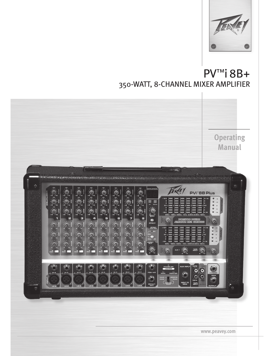 Peavey I8B+ User Manual | 12 pages