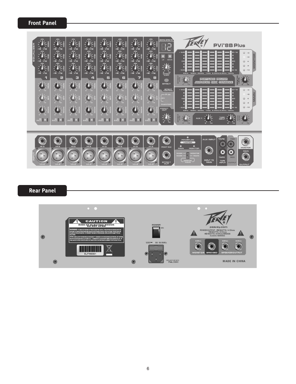 Peavey I8B+ User Manual | Page 6 / 12