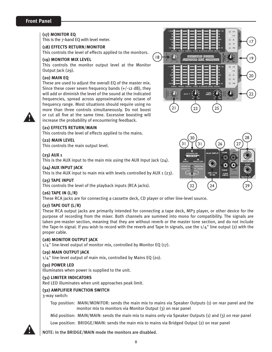 Peavey I8B+ User Manual | Page 8 / 12