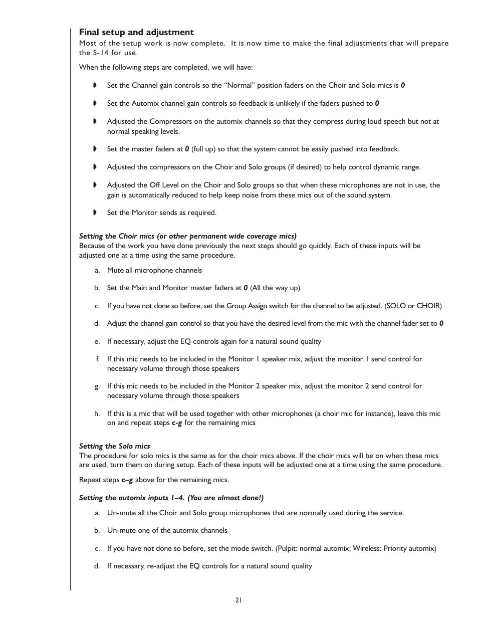 Peavey S-14 User Manual | Page 21 / 32