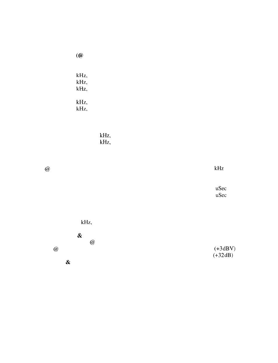 Specifications | Peavey CS 1200X User Manual | Page 18 / 22