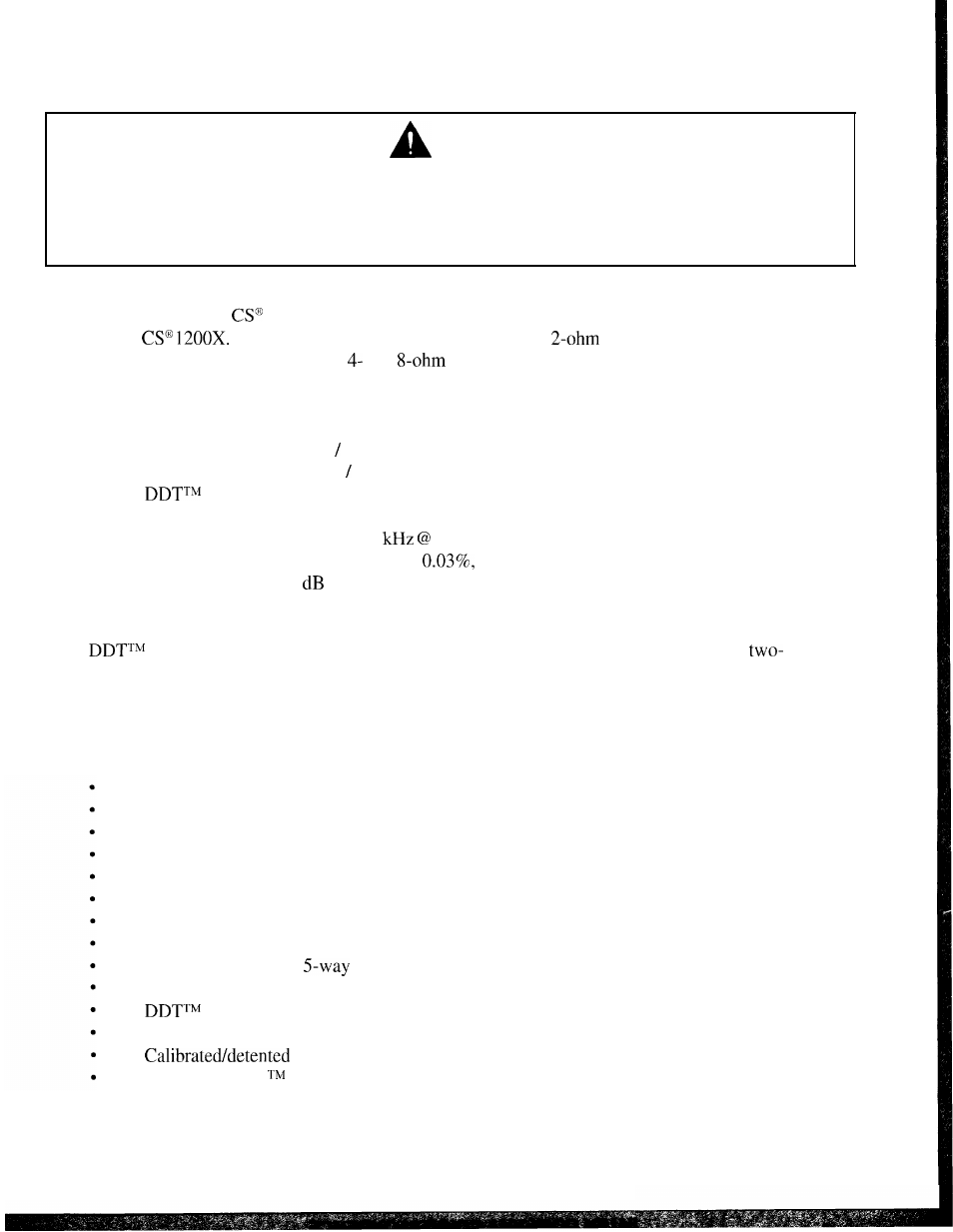 Peavey CS 1200X User Manual | Page 3 / 22