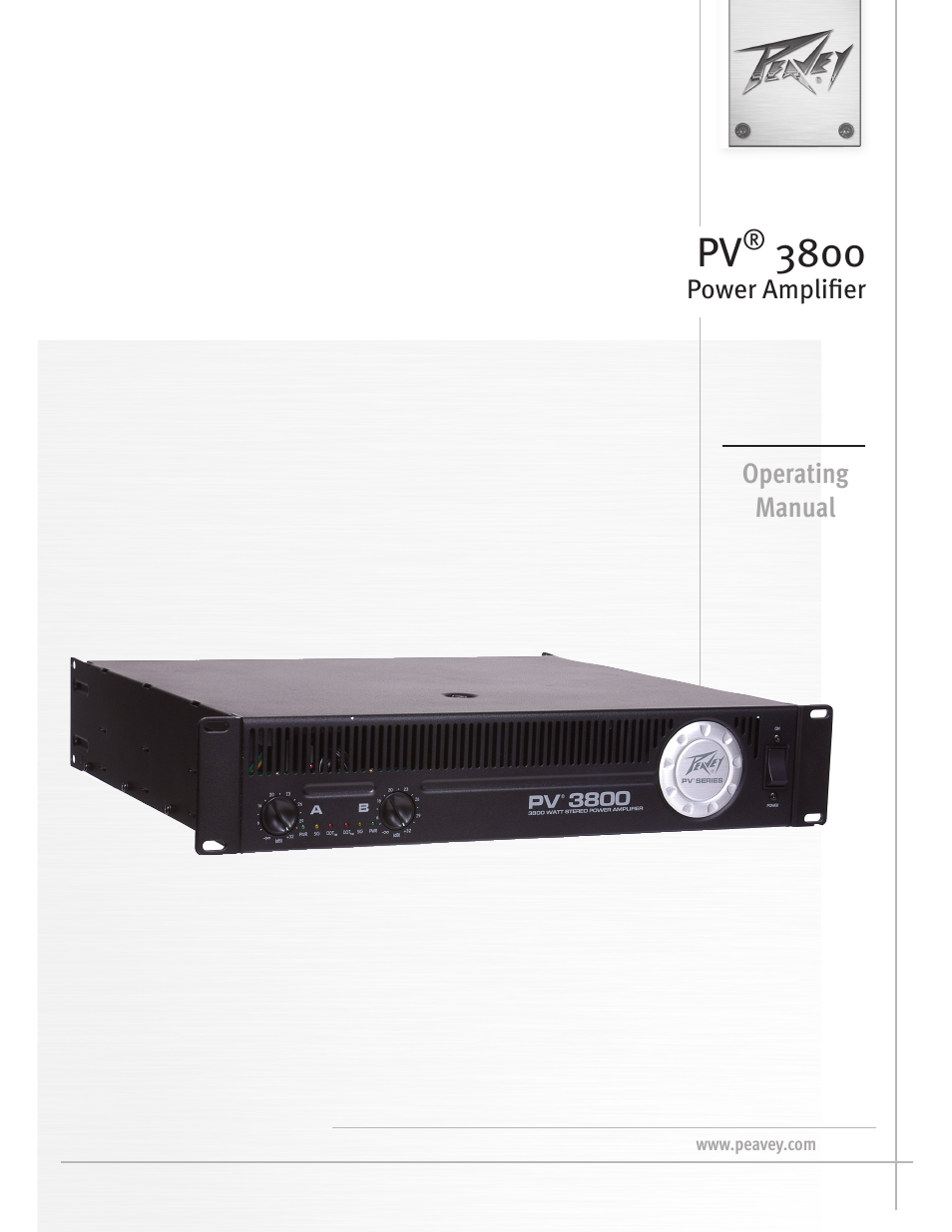 Peavey PV 3800 User Manual | 20 pages