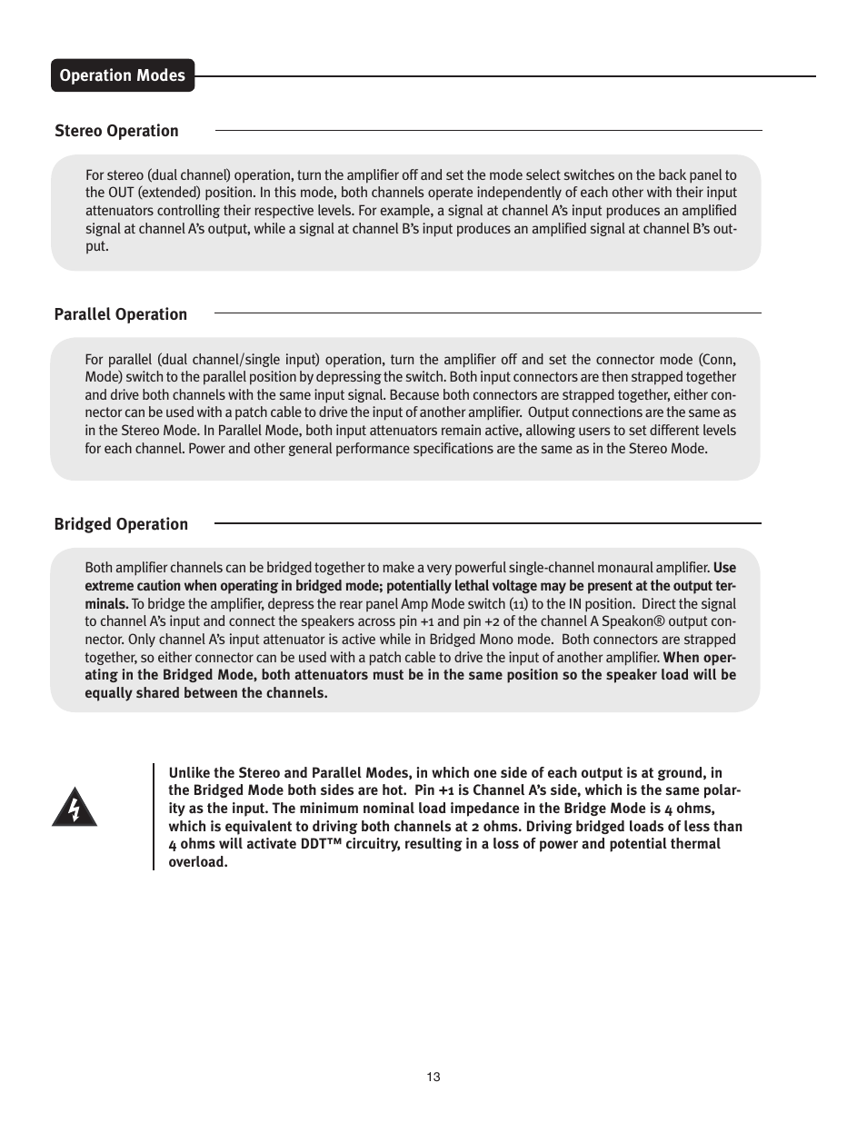 Peavey PV 3800 User Manual | Page 13 / 20