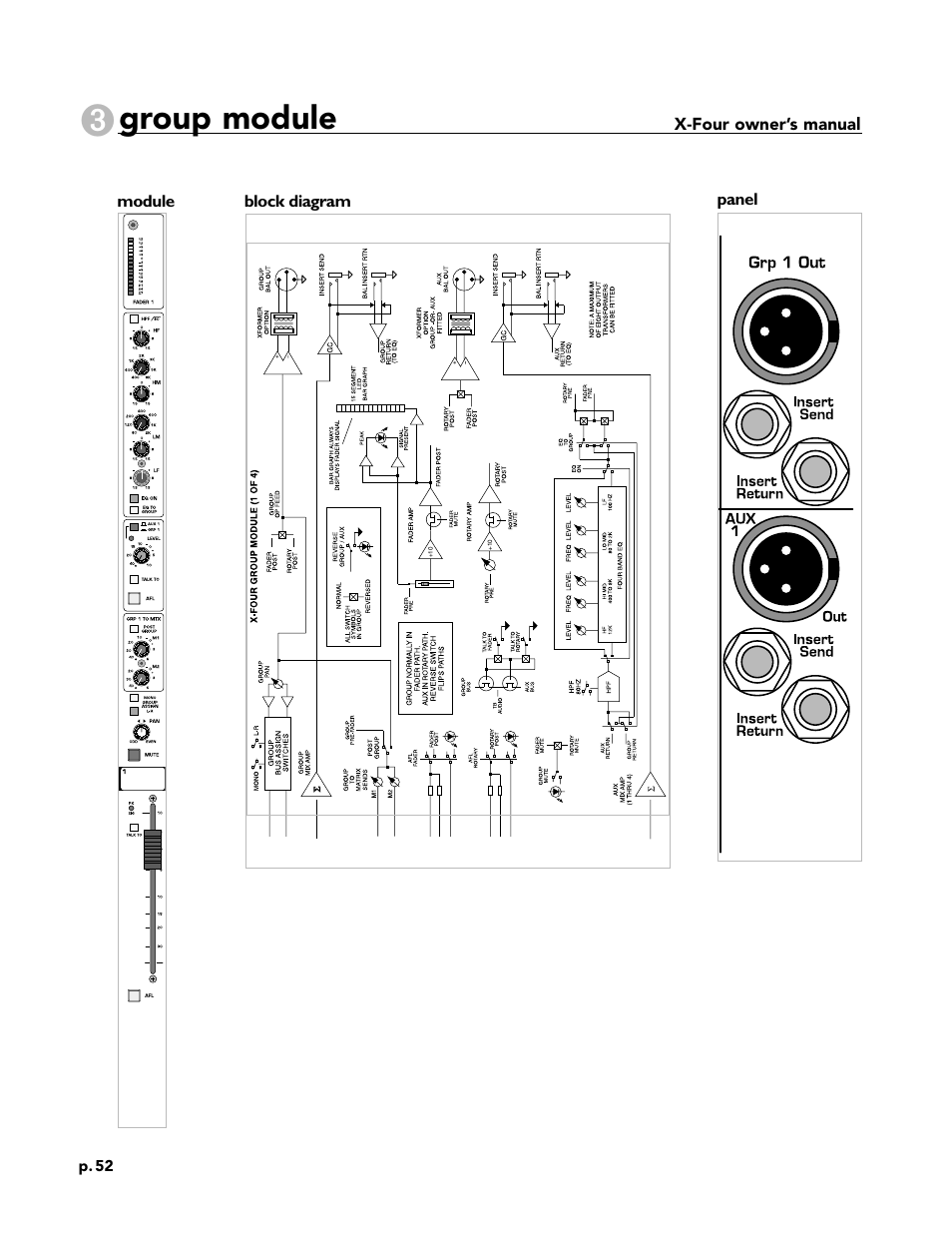 Group module | Peavey X-Four User Manual | Page 52 / 84