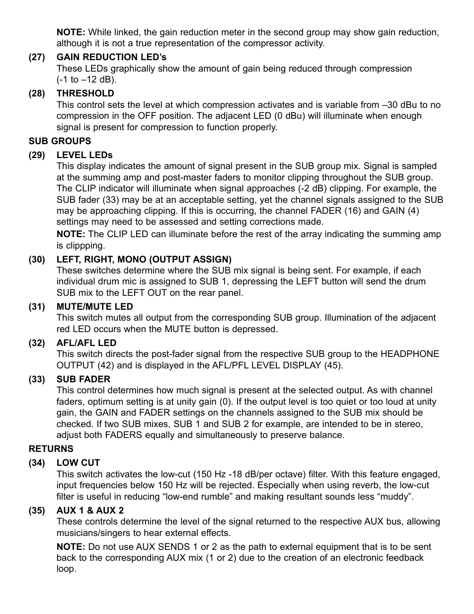 Peavey RQ 4300 Series User Manual | Page 10 / 60
