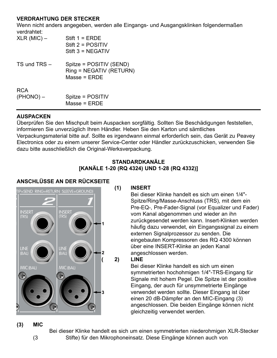 Peavey RQ 4300 Series User Manual | Page 46 / 60