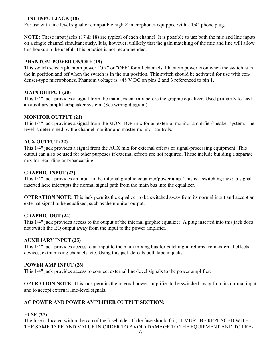 Peavey IRM 8150 User Manual | Page 6 / 16