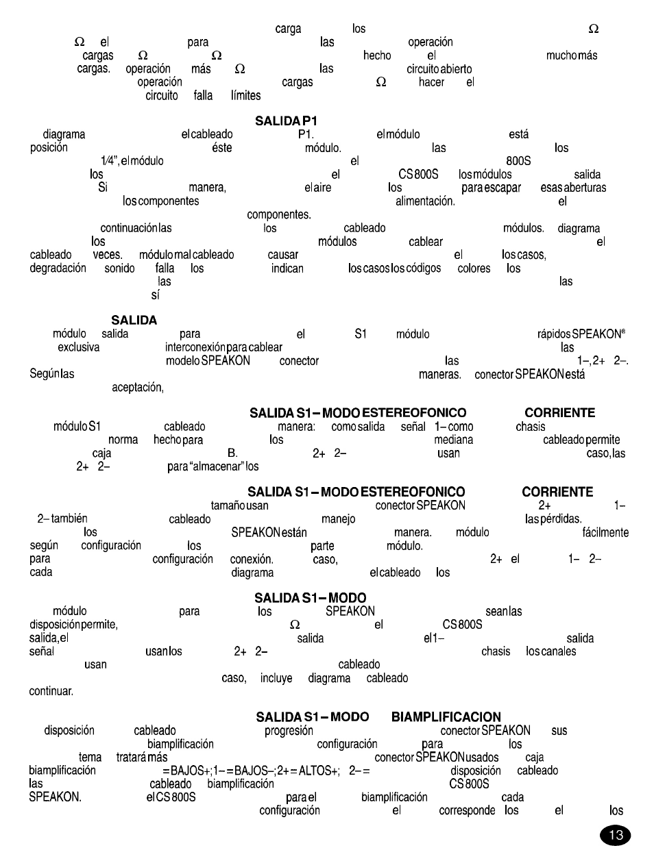 Peavey CS 8OOX User Manual | Page 13 / 28