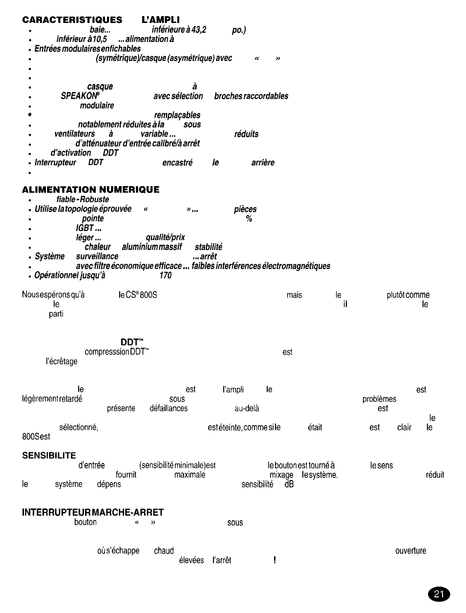 Peavey CS 8OOX User Manual | Page 21 / 28