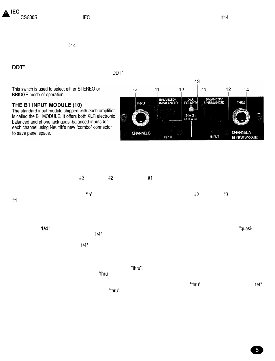 Peavey CS 8OOX User Manual | Page 5 / 28