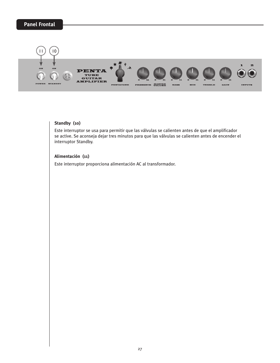 Peavey Penta Tube Amplifier User Manual | Page 27 / 32