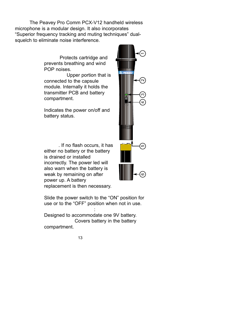 Peavey PCX-V12 User Manual | Page 13 / 24