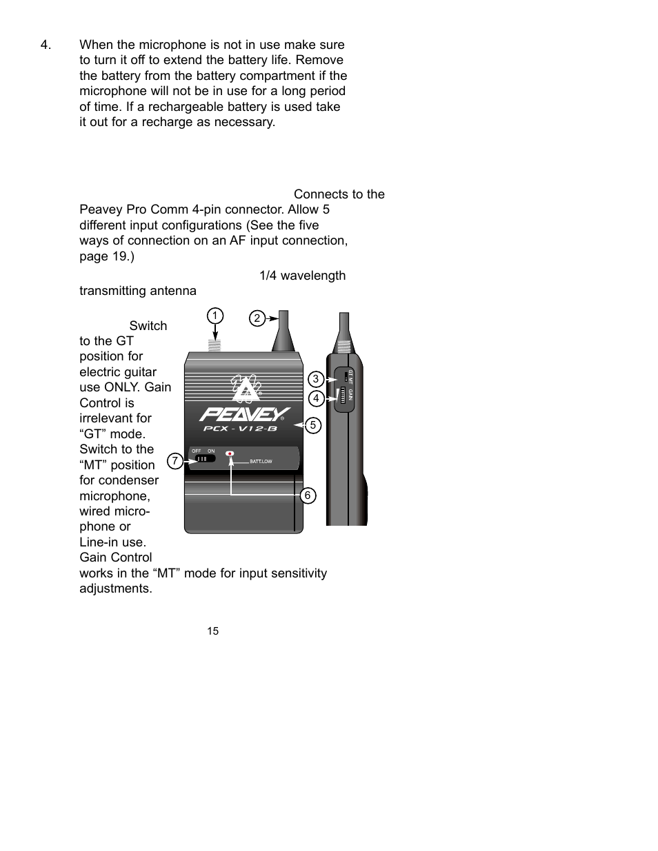 Peavey PCX-V12 User Manual | Page 15 / 24