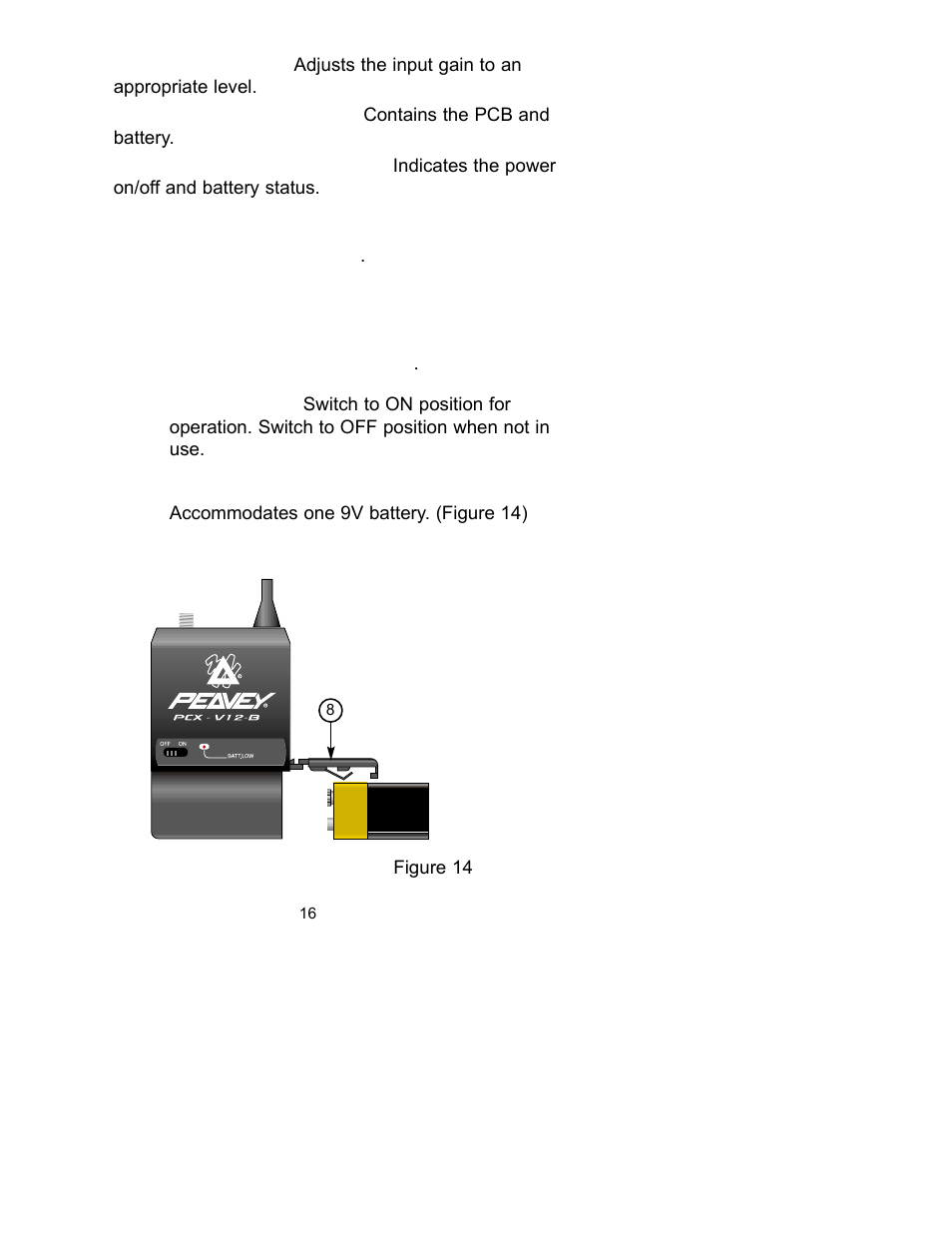 Peavey PCX-V12 User Manual | Page 16 / 24