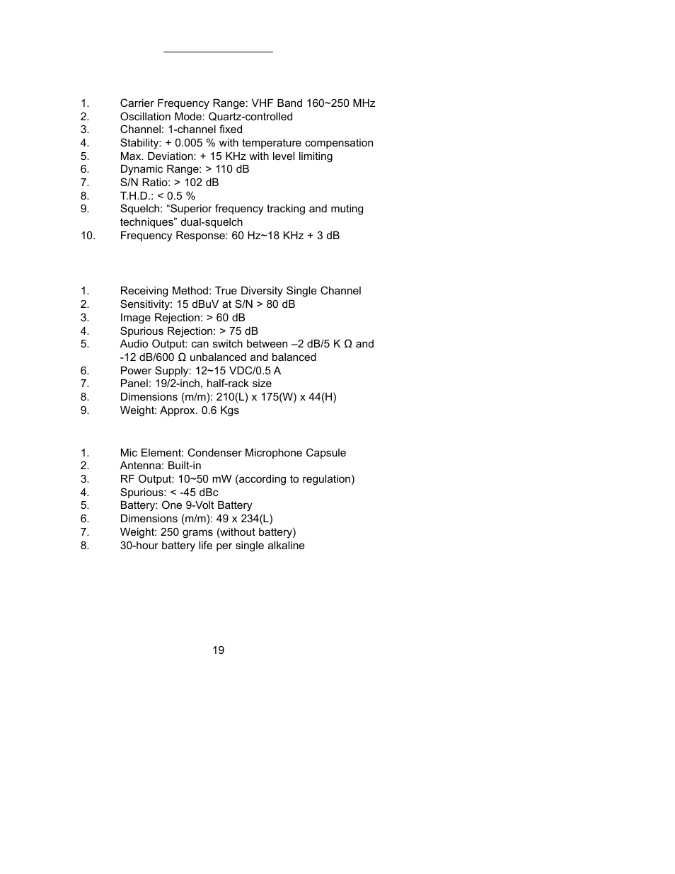 Peavey PCX-V12 User Manual | Page 19 / 24