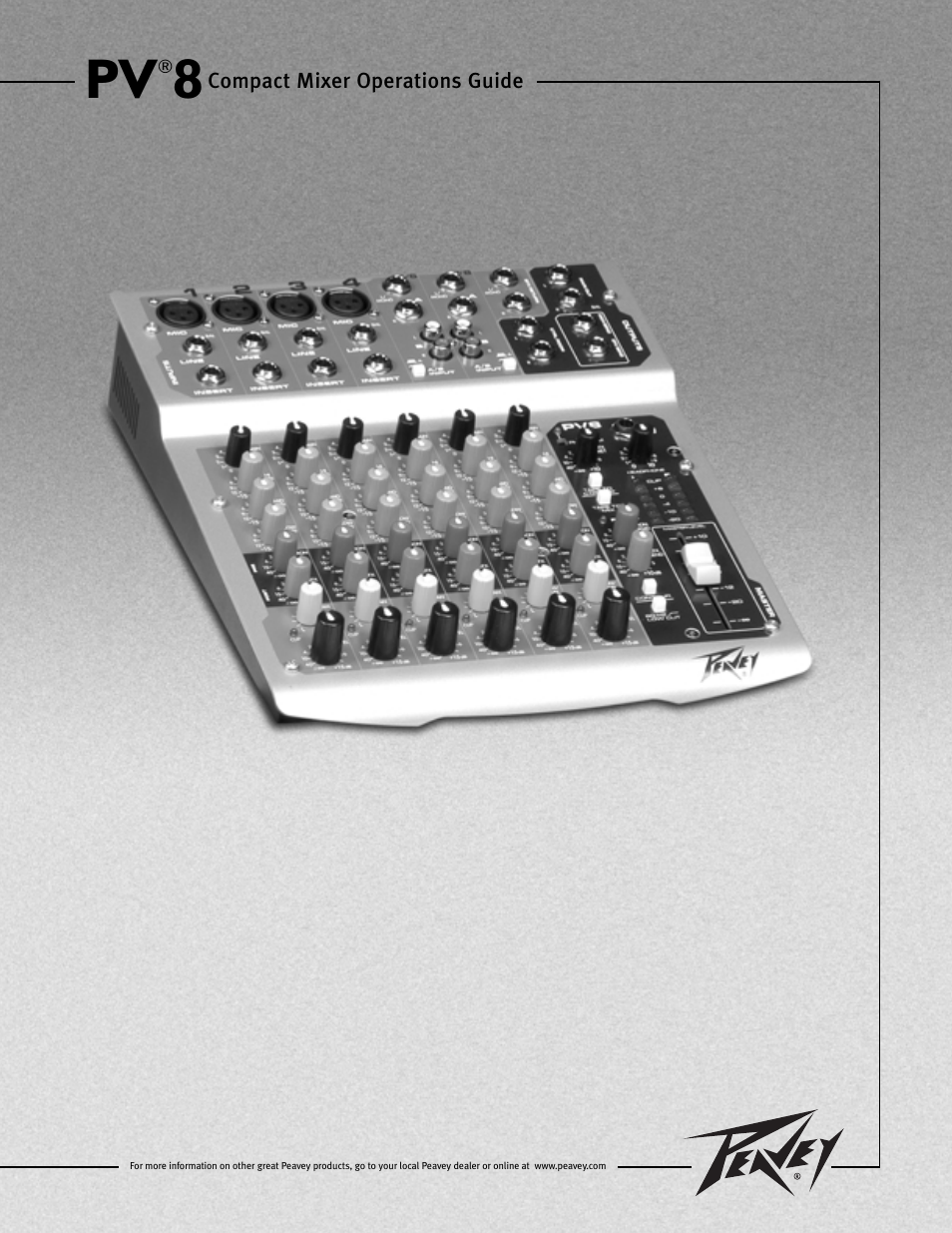 Peavey PV 8 User Manual | 36 pages