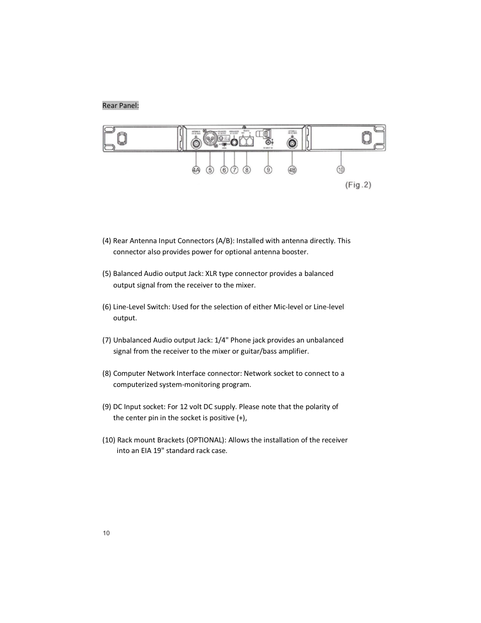 Peavey PRO COMM U1002 User Manual | Page 10 / 36