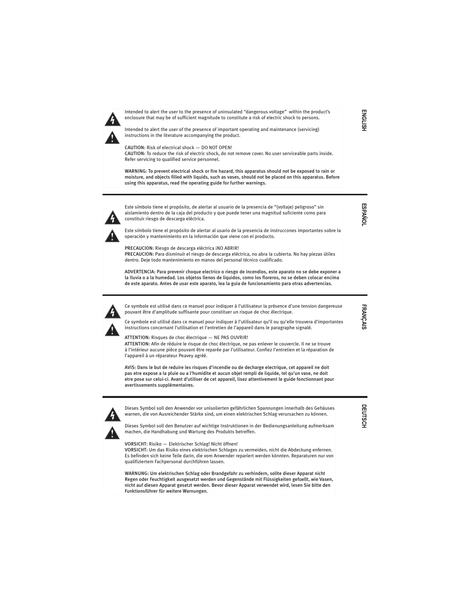 Peavey PRO COMM U1002 User Manual | Page 2 / 36