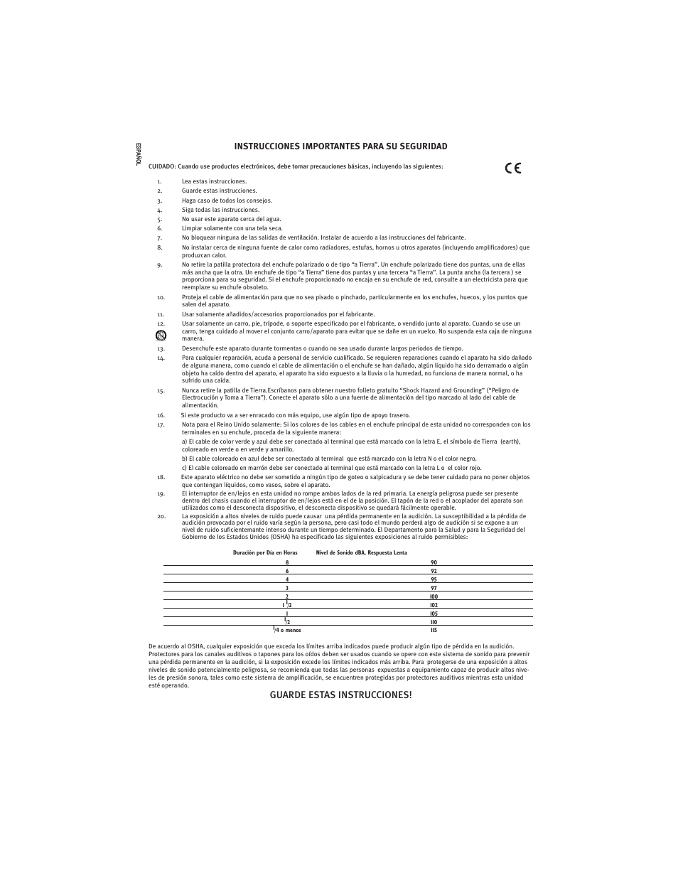 Peavey PRO COMM U1002 User Manual | Page 4 / 36
