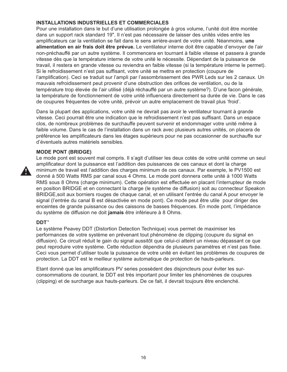 Peavey PV 1500 User Manual | Page 16 / 32