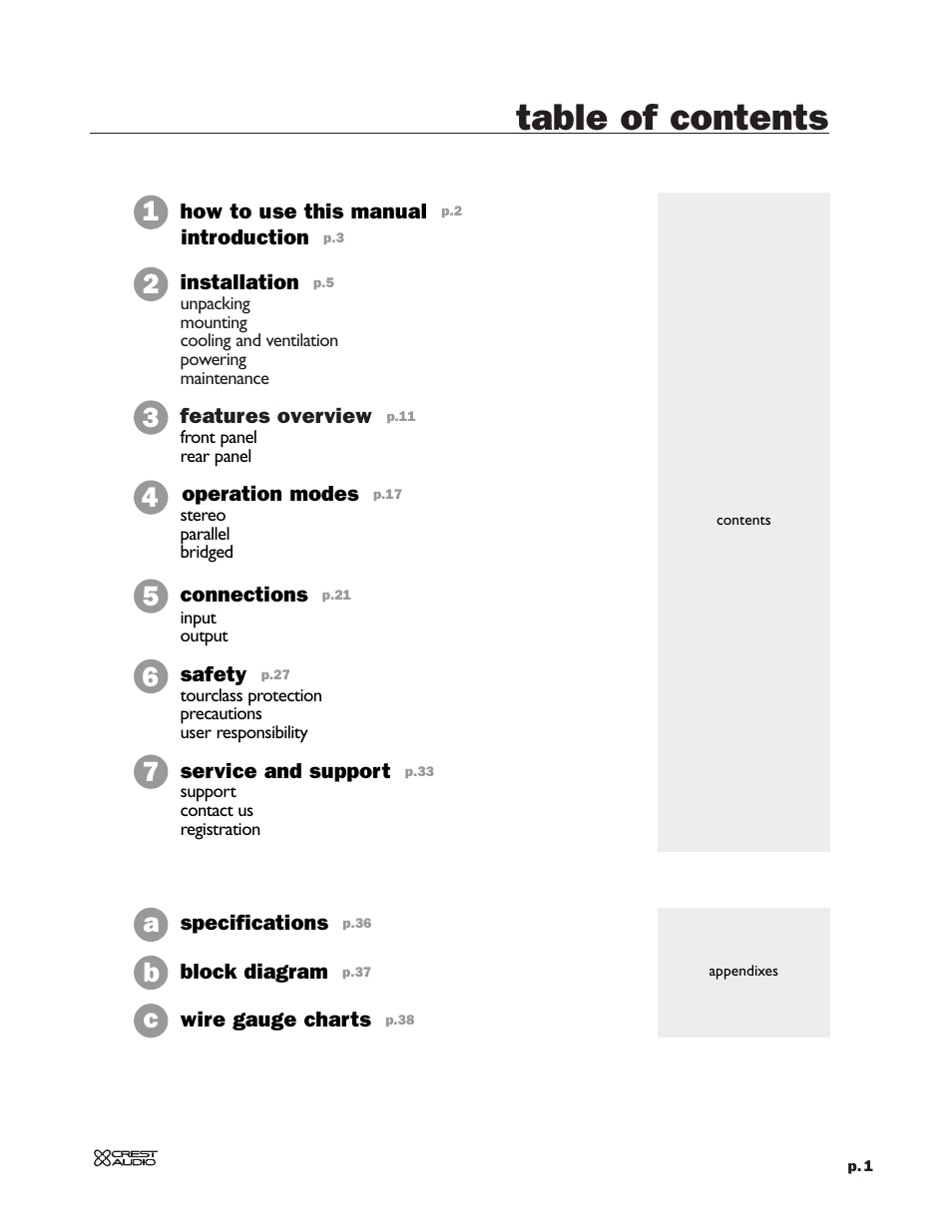 Peavey 8002 User Manual | Page 3 / 42