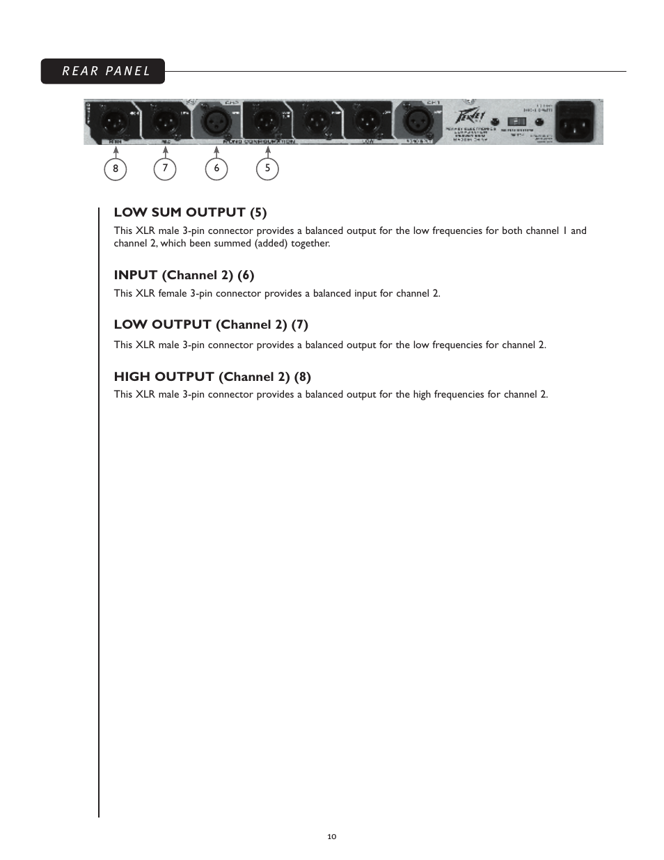 Peavey 23XO User Manual | Page 10 / 40