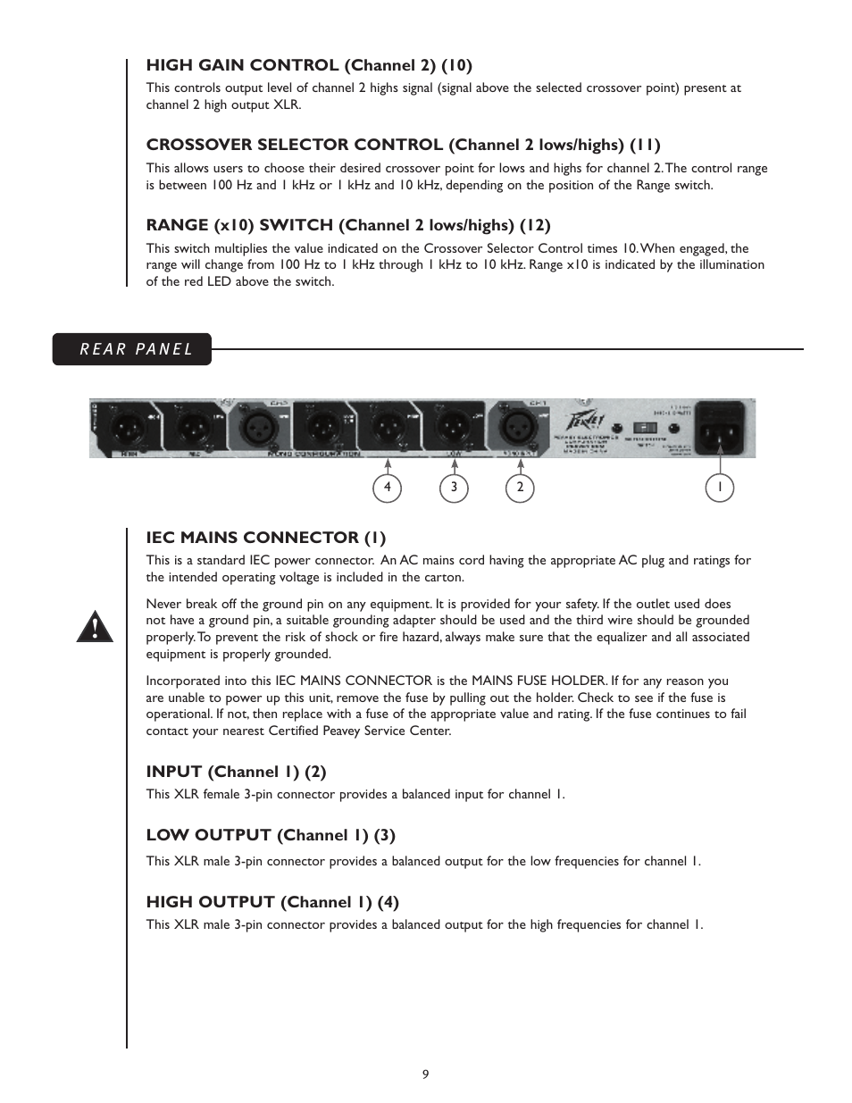 Peavey 23XO User Manual | Page 9 / 40