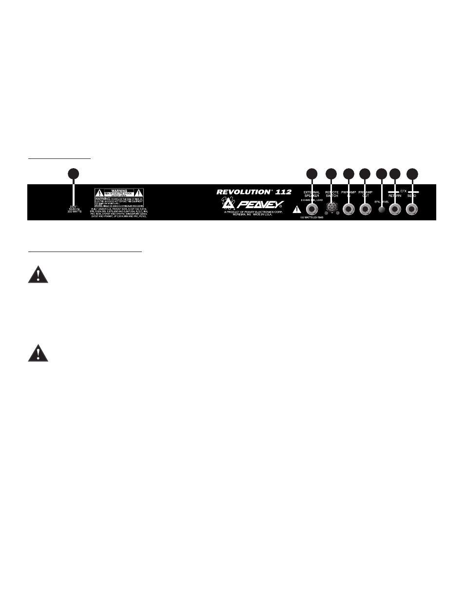 Peavey Revolution 112 TransTube Series User Manual | Page 17 / 23