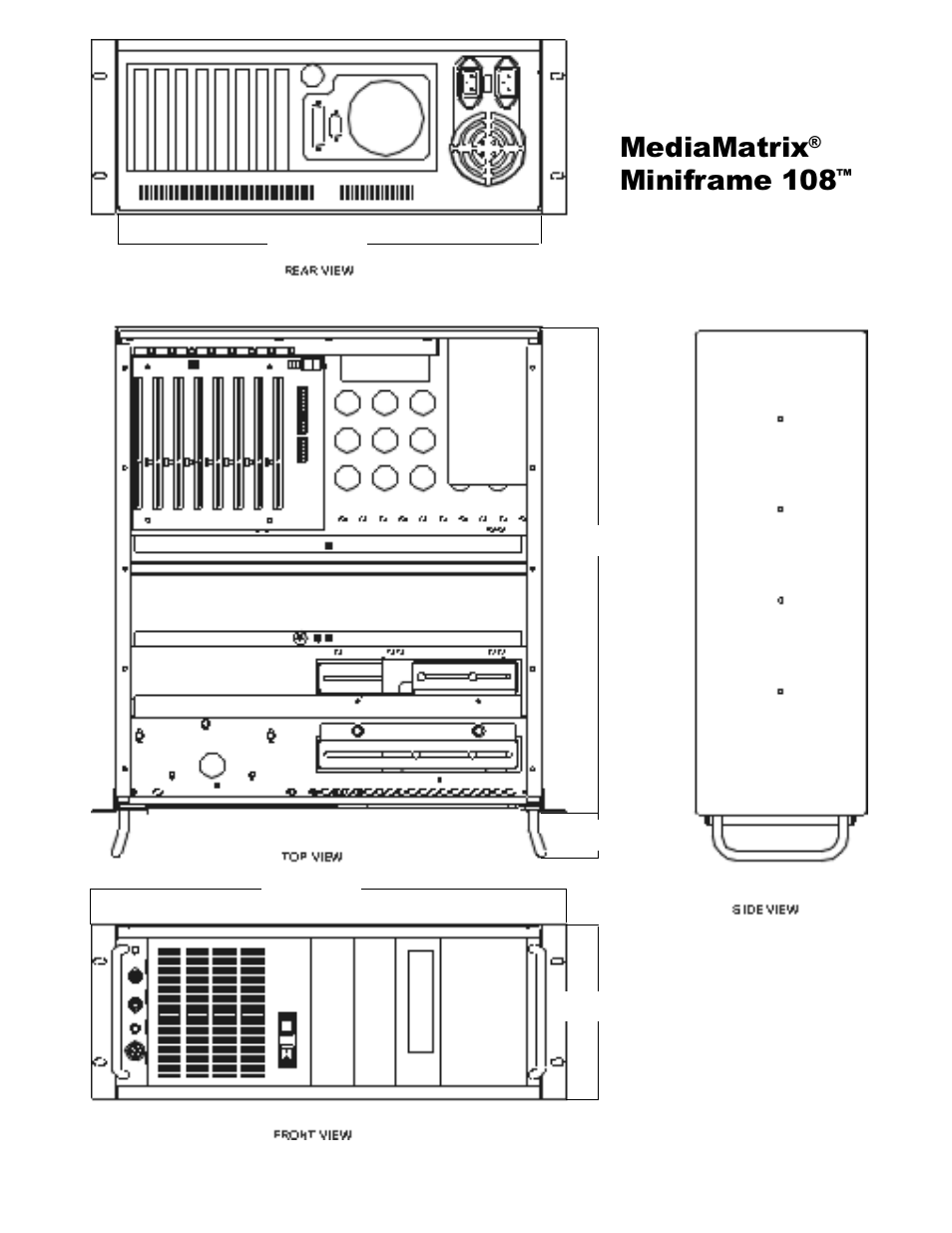 Mediamatrix, Miniframe 108 | Peavey MINIFRAME 108TM User Manual | Page 3 / 4