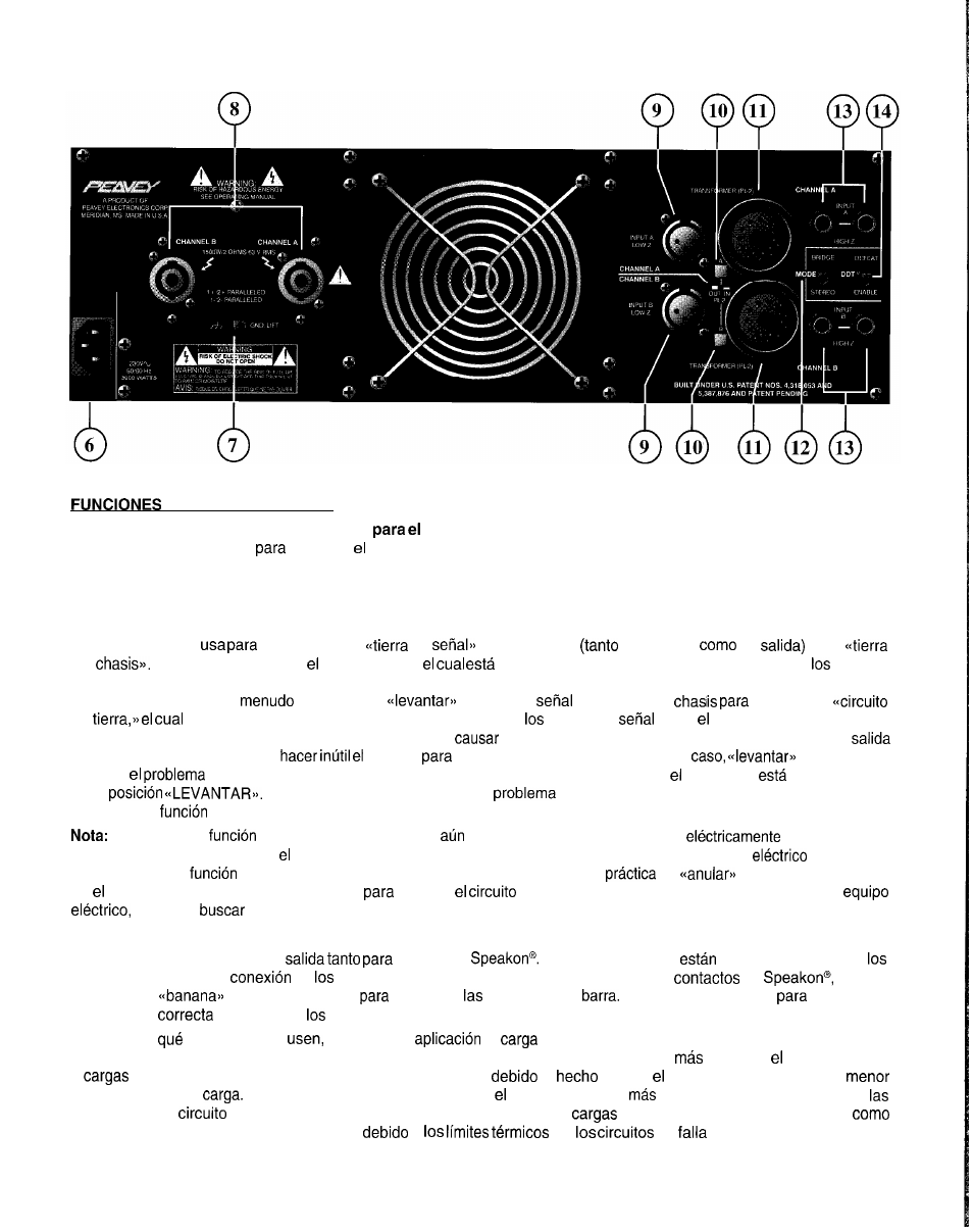 Peavey CS-G series User Manual | Page 13 / 28