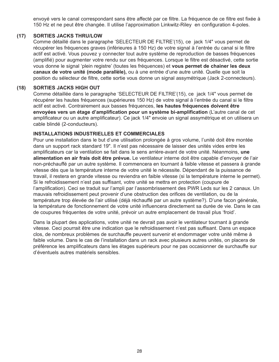 Peavey PV Series User Manual | Page 28 / 40