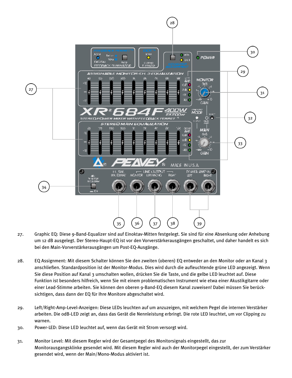 Peavey XR 684F User Manual | Page 43 / 64