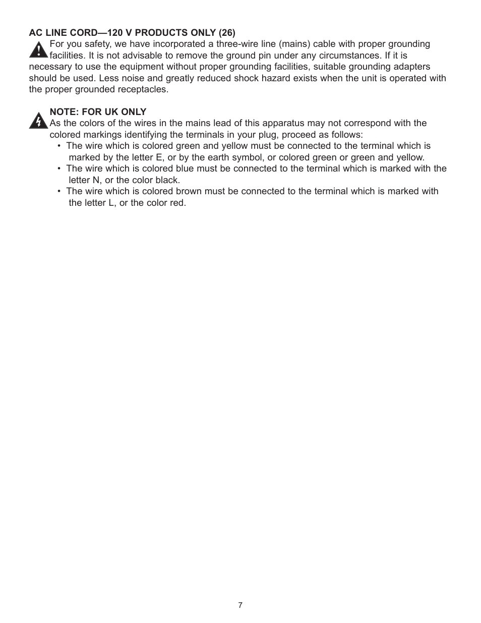 Peavey TransChorus 210 User Manual | Page 7 / 32