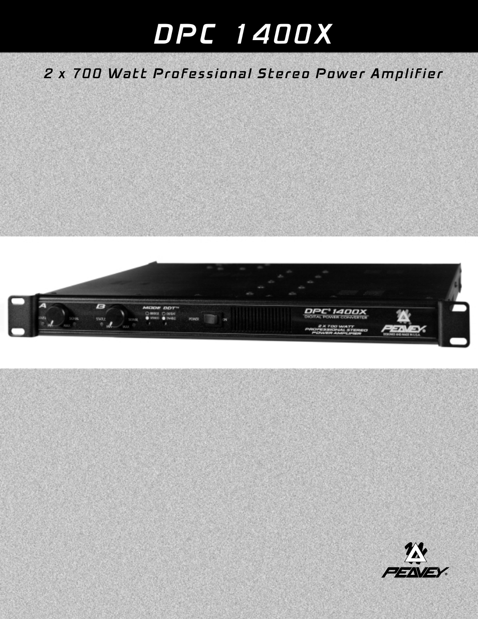 Peavey DPC 1400X User Manual | 28 pages