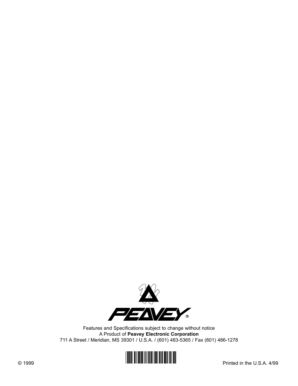 Peavey DPC 1400X User Manual | Page 28 / 28