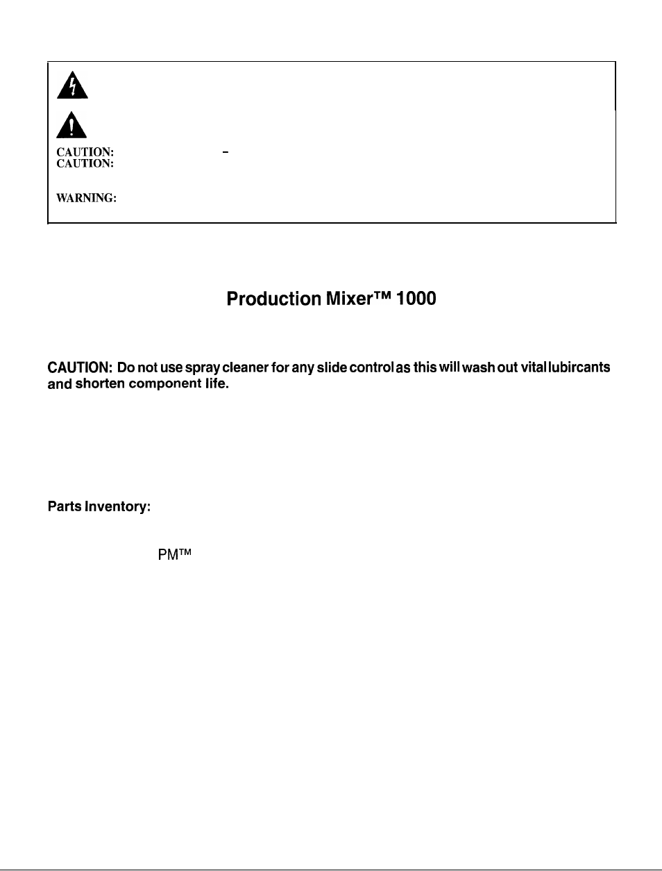 Peavey 1000 User Manual | Page 2 / 16