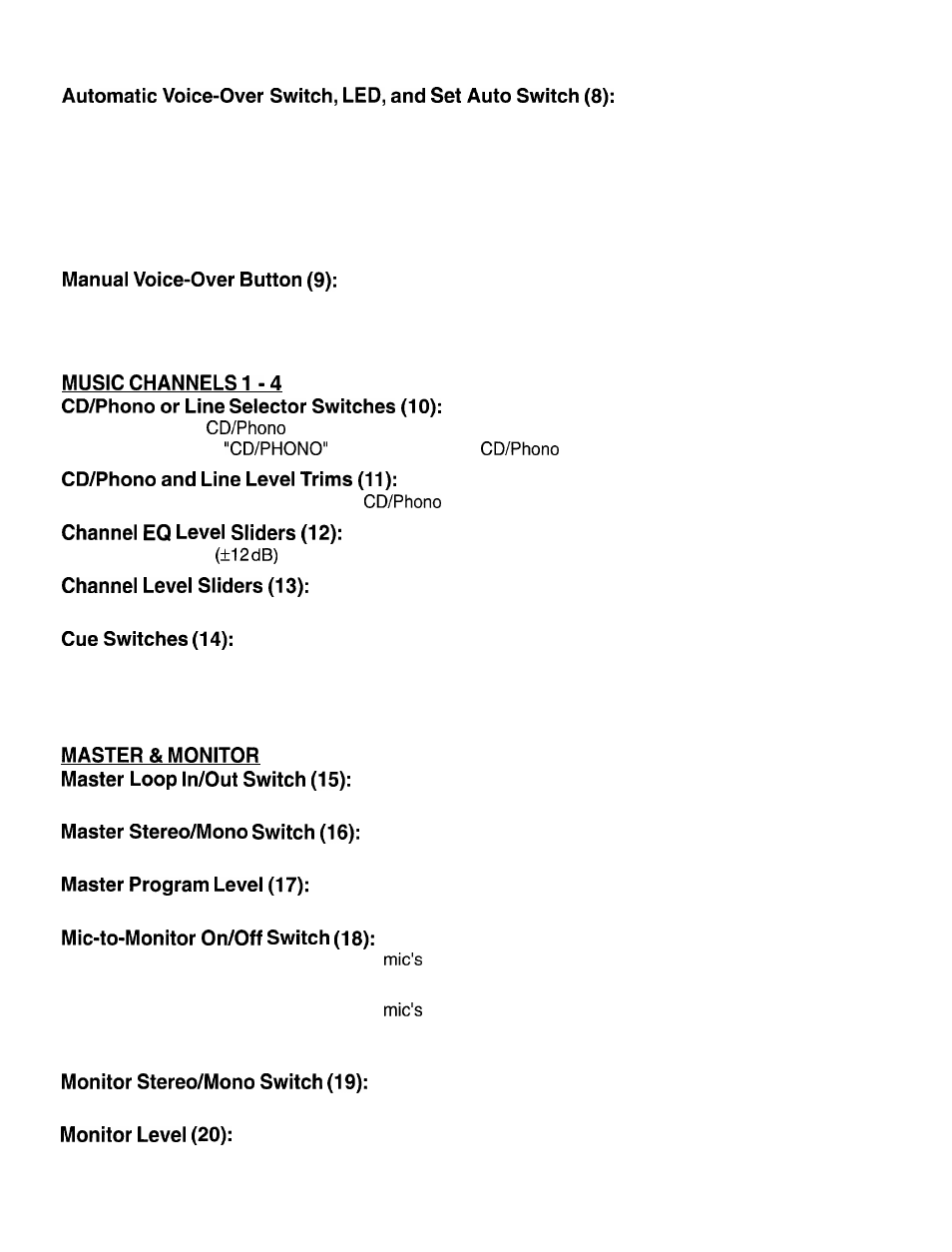 Peavey 1000 User Manual | Page 5 / 16
