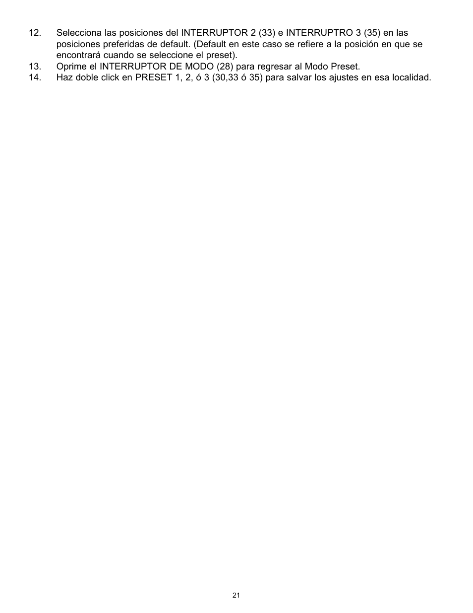 Peavey TransTube 100 EFX User Manual | Page 21 / 48