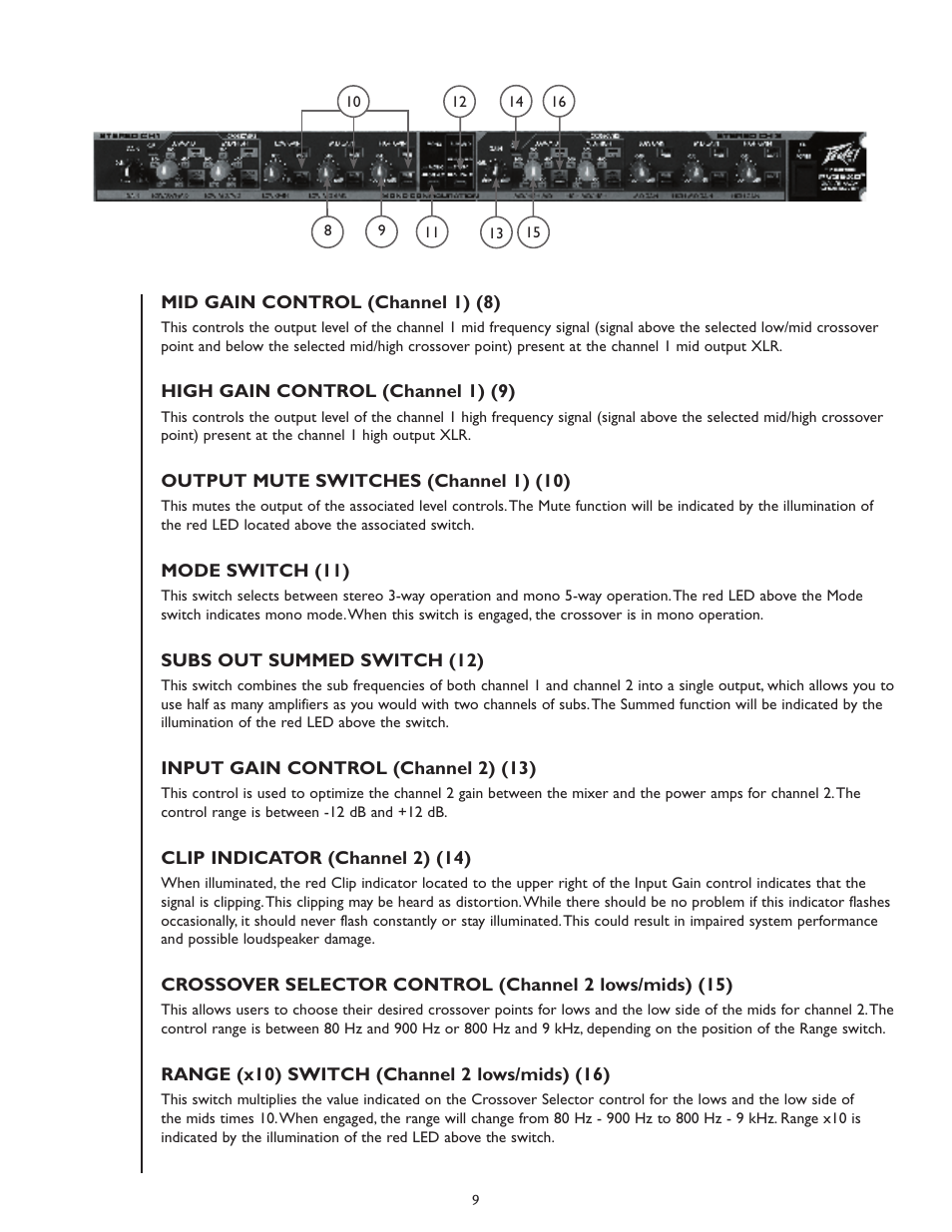 Peavey PV 35XO User Manual | Page 9 / 56