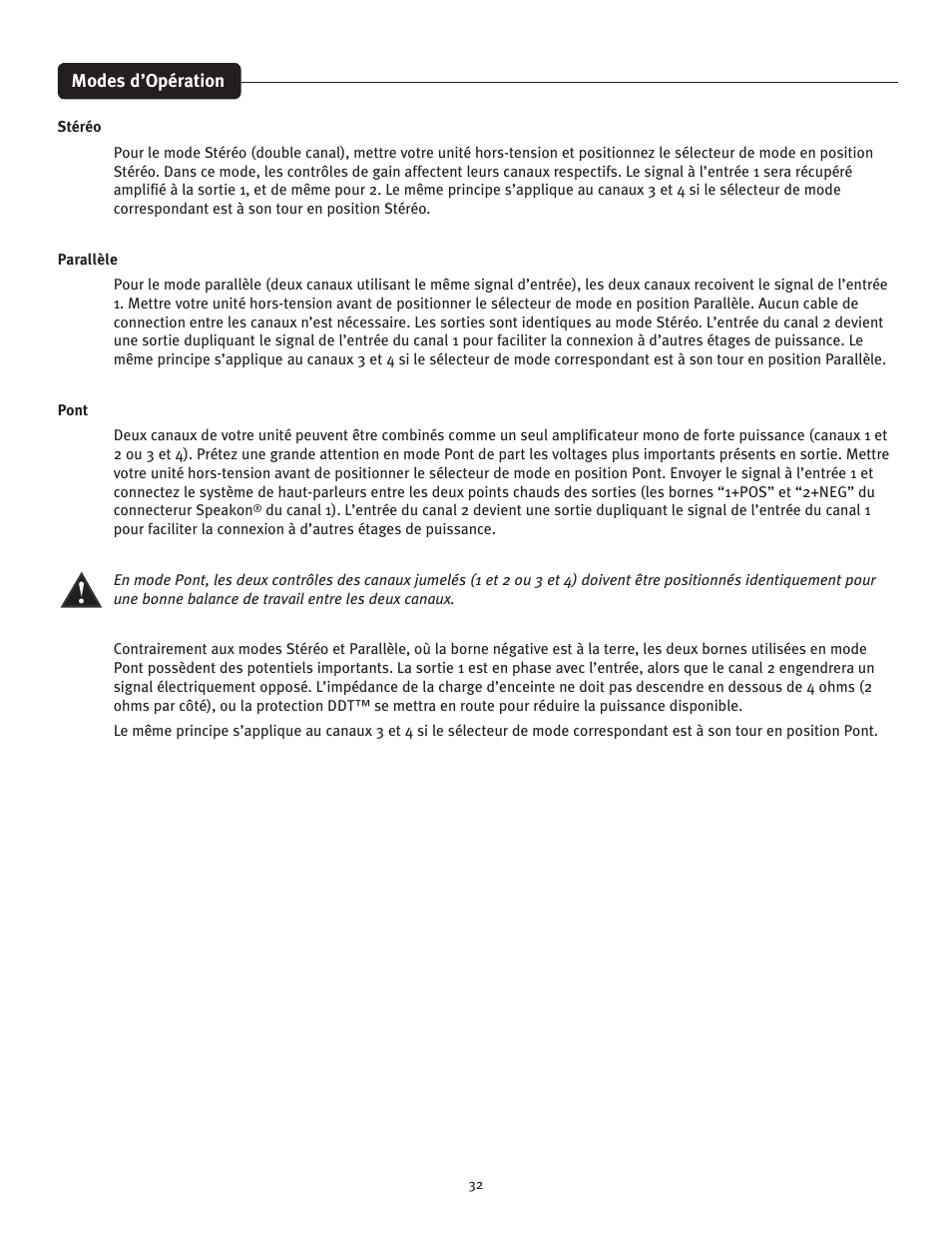 Peavey CS 800x4 User Manual | Page 32 / 52