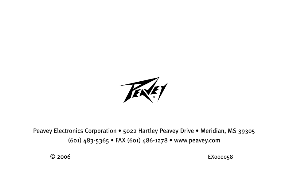 Peavey Guitar User Manual | Page 24 / 24